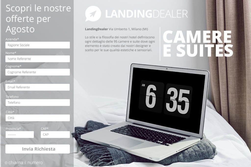 generatore di landing page